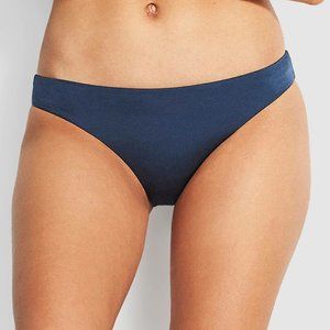NWT Seafolly X Revolve Shine on Brazilian Bikini Bottoms in Blueprint